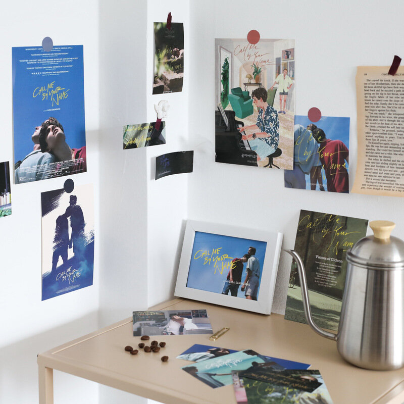 Tarjeta decorativa de la serie Ins Art, película clásica, tarjeta postal, Fondo para el hogar, pegatina de pared, accesorios para fotos, 15 hojas