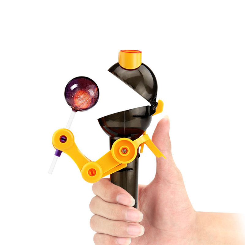 Lollipop หุ่นยนต์ Decompression Candy ป้องกันฝุ่นของเล่นของขวัญบุคลิกภาพความคิดสร้างสรรค์ของเล่น Lollipop ผู้ถือ Decompression ของเล่น B1093