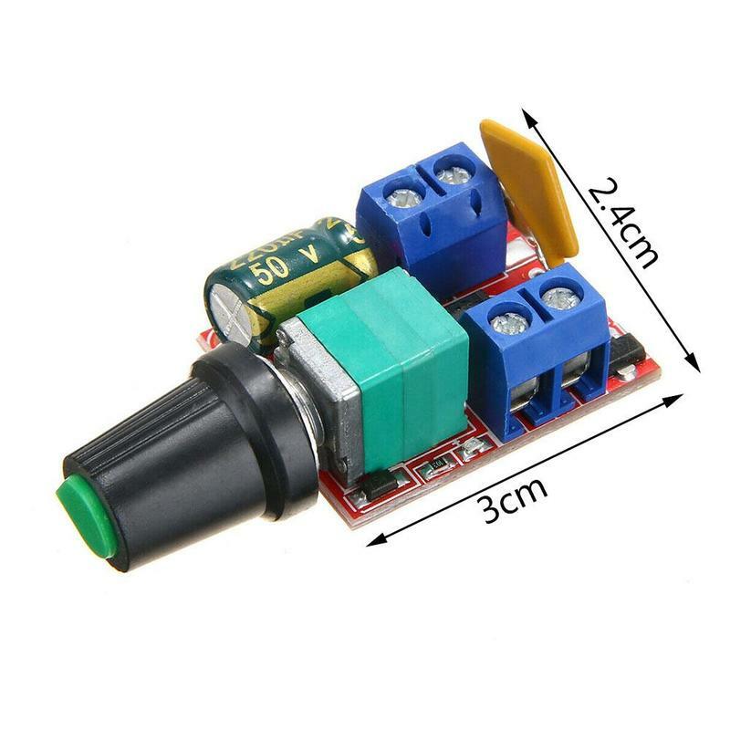 LED Fan Dimmer Speed Controller Adjustable Switch Mini DC Motor PWM Speed Controller 5V6 12 24 35V Speed Switch