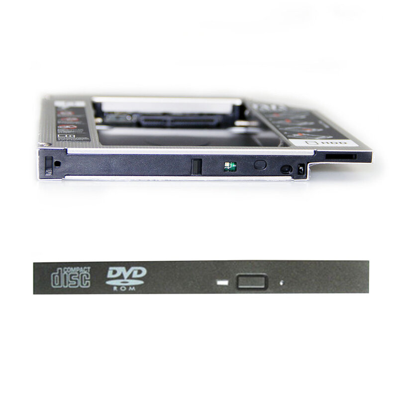 Adaptador Caddy de marco de disco duro HDD SSD para HP ZBook 15 17, 9,5 MM, 2nd, Workstati