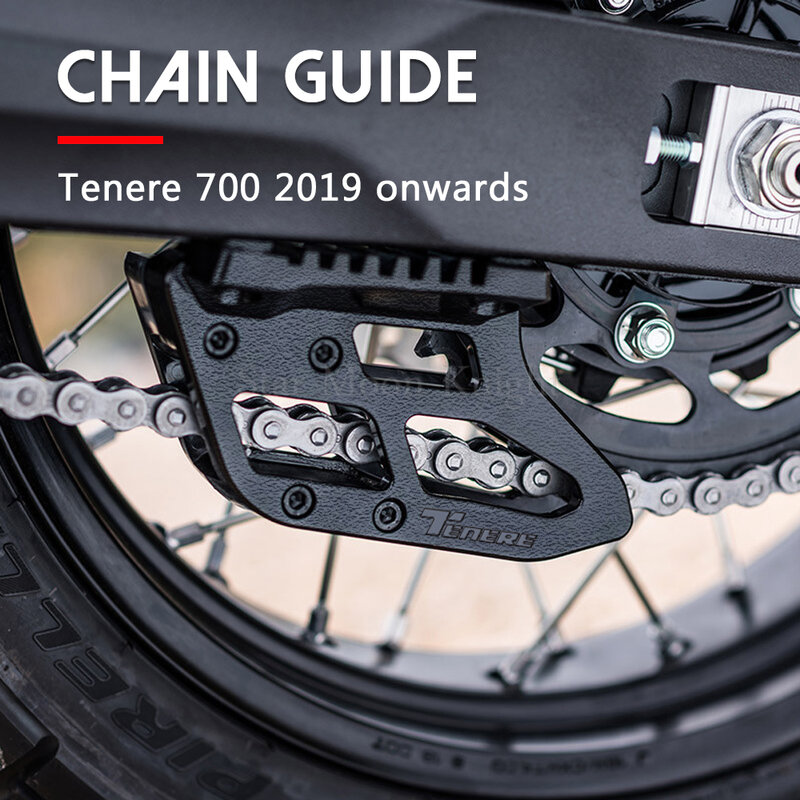 Cubierta de guía de cadena estable para motocicleta, accesorios para Yamaha Tenere700, Tenere 700, 2019, 2020, 2021, 2022