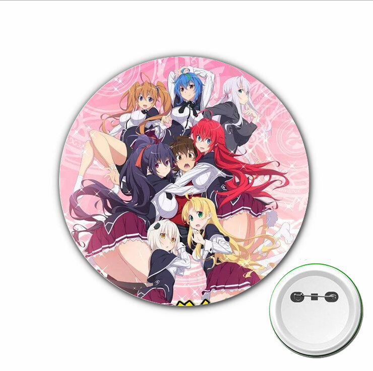 3 Stuks Anime Middelbare School Dxd Cosplay Badge Cartoon Schattige Broche Spelden Voor Rugzakken Tassen Badges Knoopkleding Accessoires
