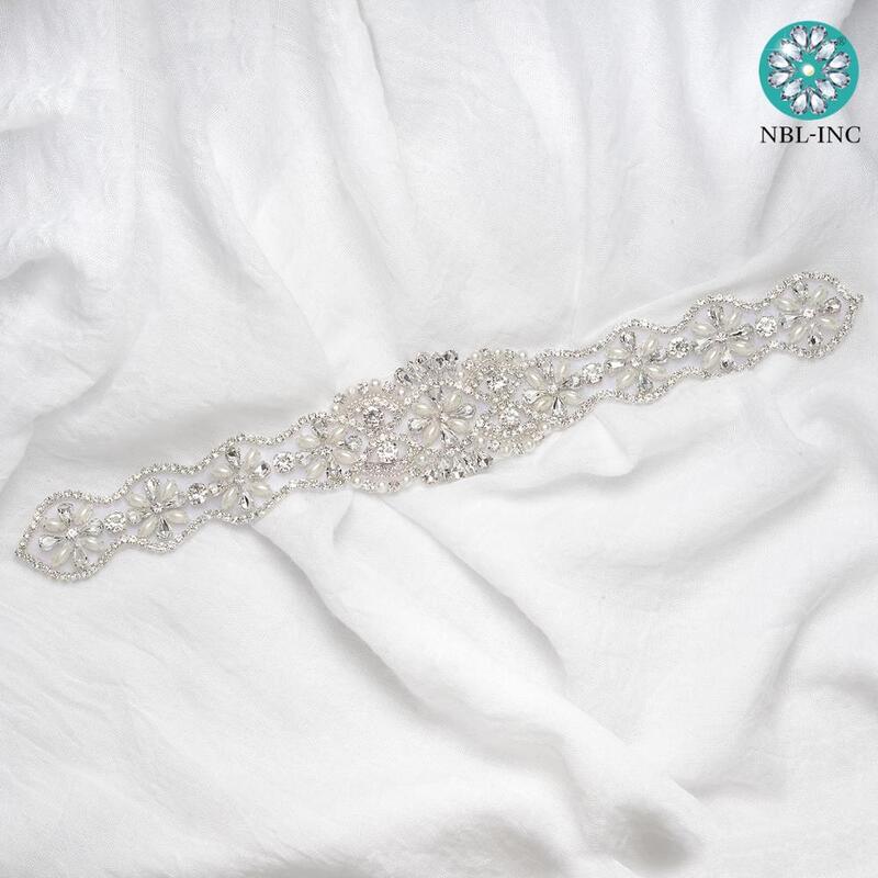 (1PC) di Strass cintura da sposa diamante abito da sposa cinghia di cristallo di cerimonia nuziale del telaio per la cerimonia nuziale accessori del vestito WDD0154