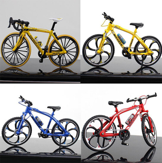1:10 nouveau Mini modèle de vélo en alliage moulé sous pression pour adulte, Simulation de doigt de montagne en métal, décoration de vélo, Collection cadeaux jouets pour garçons