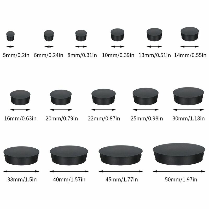 8 pz/pacco accessori per mobili rotondi Caps Protector piedini per mobili tappi per estremità oscuranti tappo per tubo tappo per foro
