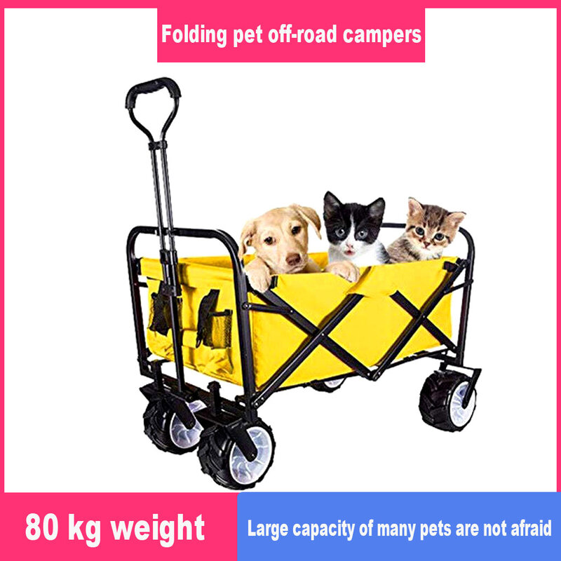 Acessórios para cães boneca carrinho de criança ao ar livre piqueniques acampamento transporte carro fotografia compras cão andando trole reboque