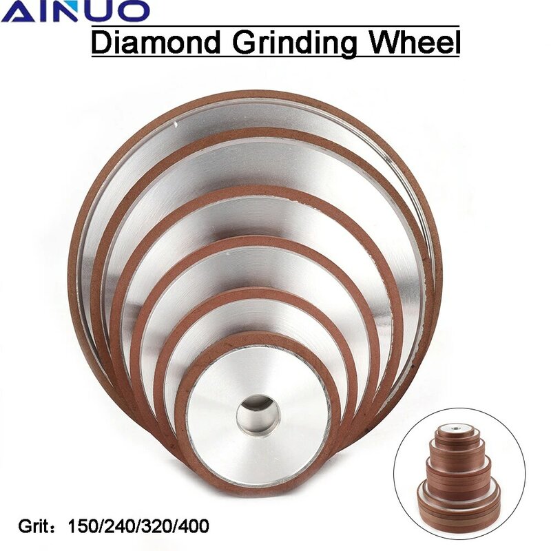 Disco de amoladora de Metal de carburo de diamante, herramientas abrasivas para acero de tungsteno, 100mm, 125mm, 150mm