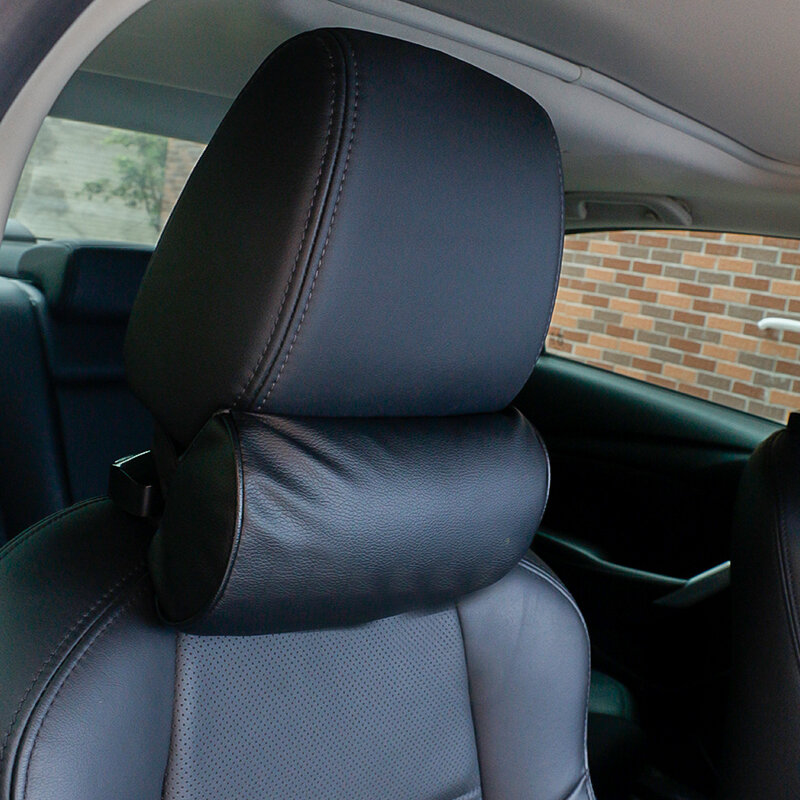 1 pz Car Styling sedile collo cuscino protezione PU Auto poggiatesta supporto riposo Auto da viaggio comodo poggiatesta cuscino collo