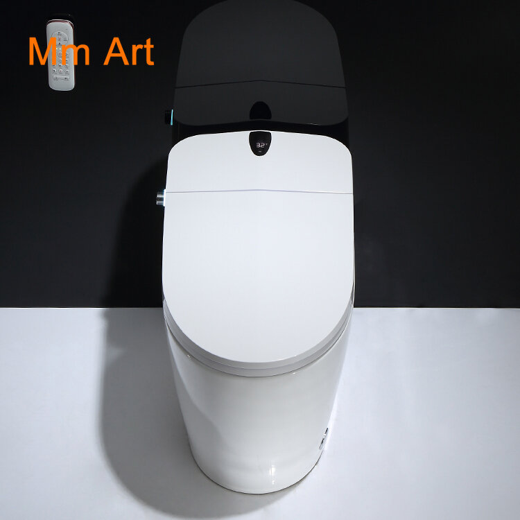 Hurtownie tanie 110V/220V automatycznie otwierany jeden kawałek japoński bidet elektryczny siphonic inteligentny inteligentny wc automatyczna toaleta