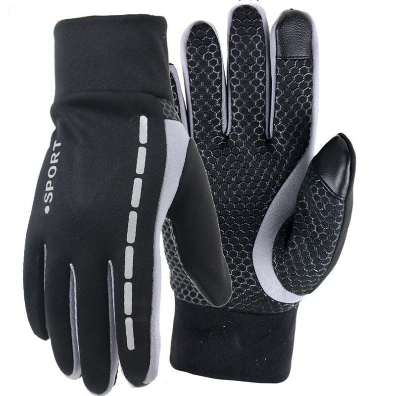 Mens Winter Warm Gloves Therm With Anti-Slip Elastic Cuff,Thermal Soft Lining Gloves driving gloves PU leather glove 2019