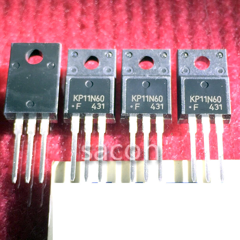 Transistor original do MOS do poder, KP11N60, KP11N60F, KP11N60D, 11N60, KP10N14, KP15N14, TO-220F, 11A, 600V, novo, 10 PCes pelo lote