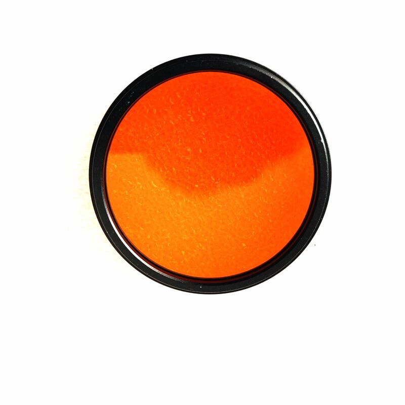 Cristal de filtro de paso de rayos IR para lente de cámara, anillo de marco de metal de 49mm de diámetro, 590nm, CB590