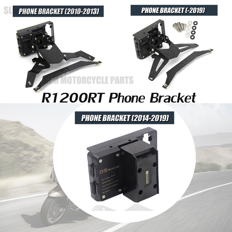 New Navigation Bracket For BMW R 1200 RT R1200RT GPS Phone Holder Below 2009 2010 - 2020 2018 2017 2016 2015 2014 2013 2012 2011