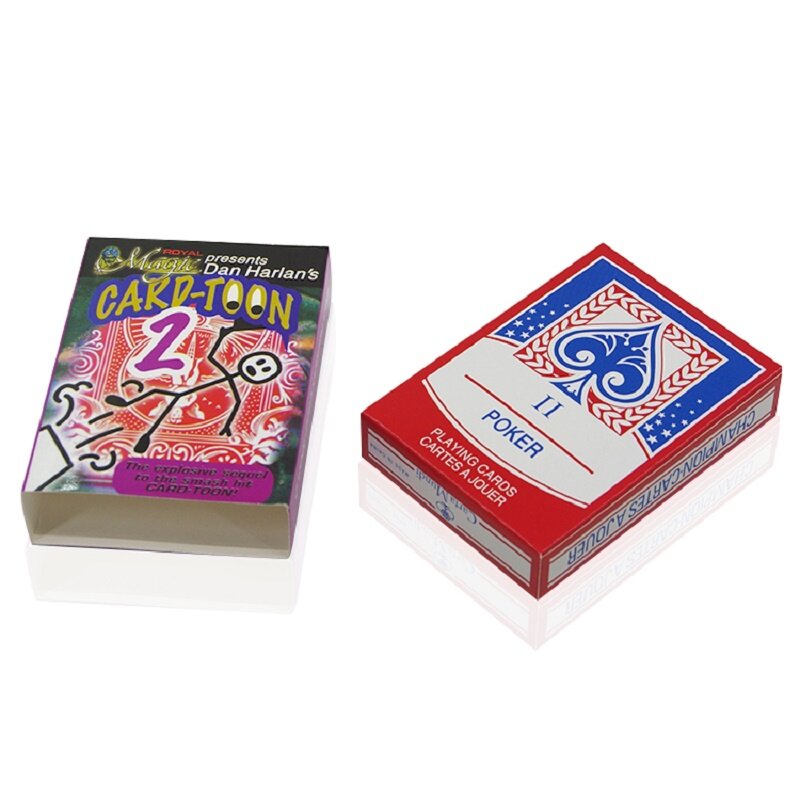 Magic Cartoon Deck Card-toon v2 carte da gioco animazione previsioni Poker giochi di carte magiche trucchi magici puntelli per mago