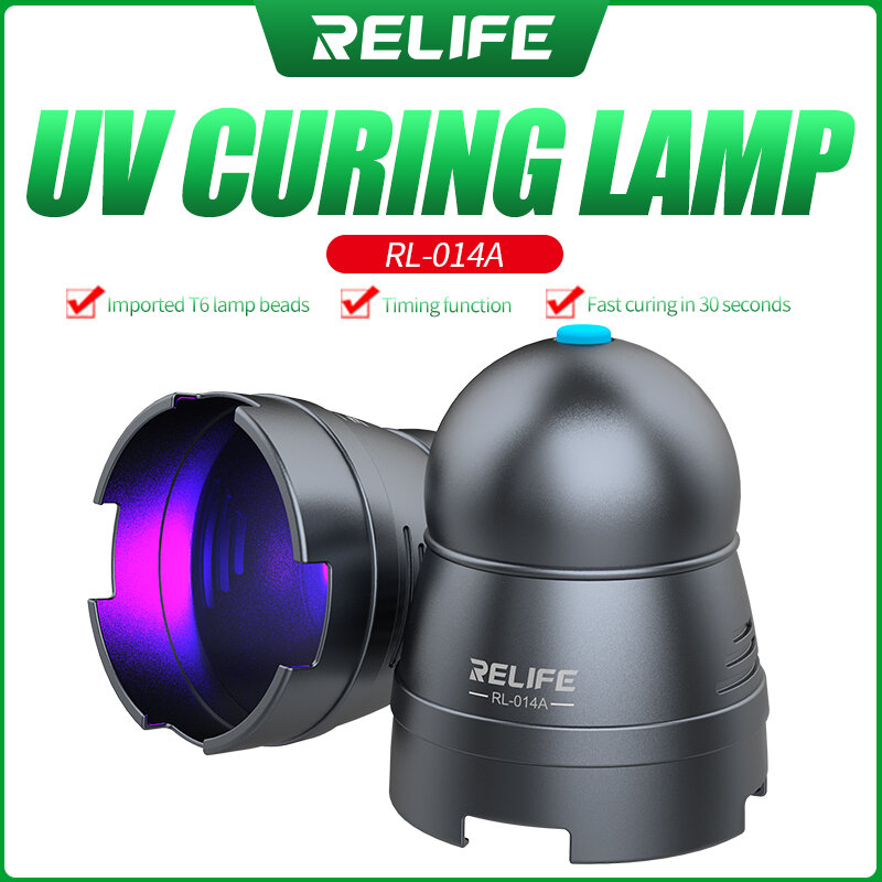 RELIFE RL-014A wydajna lampa utwardzająca UV USB regulowany czas przełącznik przenośny reflektor koralik zielony olejek klej utwardzania narzędzie
