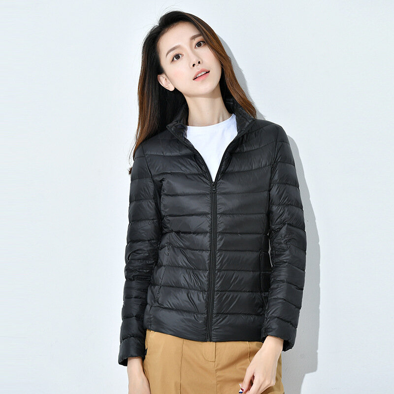 新しい冬の長袖ジャケット,暖かい防風,ダックダウンコート,レディースファッション,2020