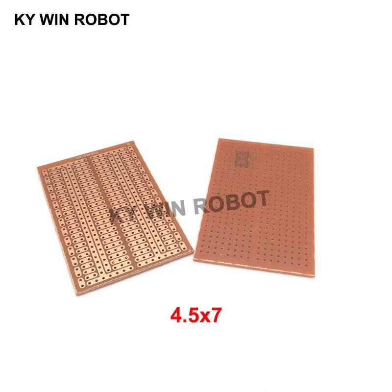 2 ピース/ロット DIY 4.5*7 センチメートルプロトタイプ紙 PCB ユニバーサル実験マトリクス回路基板 4.5 × 7 センチメートル