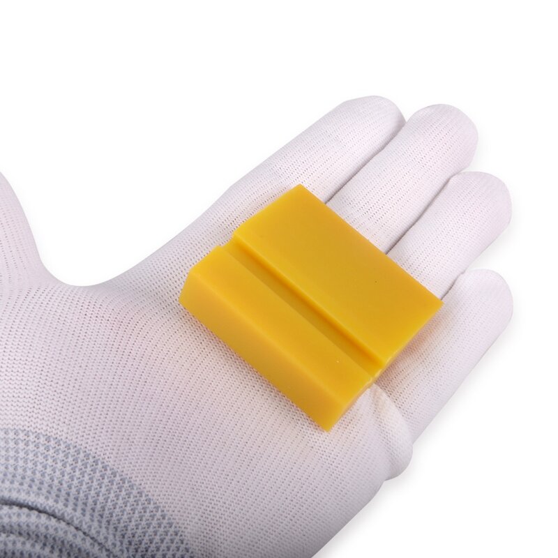 FOSHIO-tinte de ventanilla antiestáticos de fibra de carbono para coche, película adhesiva para envolver, instalar guantes de nailon para trabajo tintado, 4/12 pares