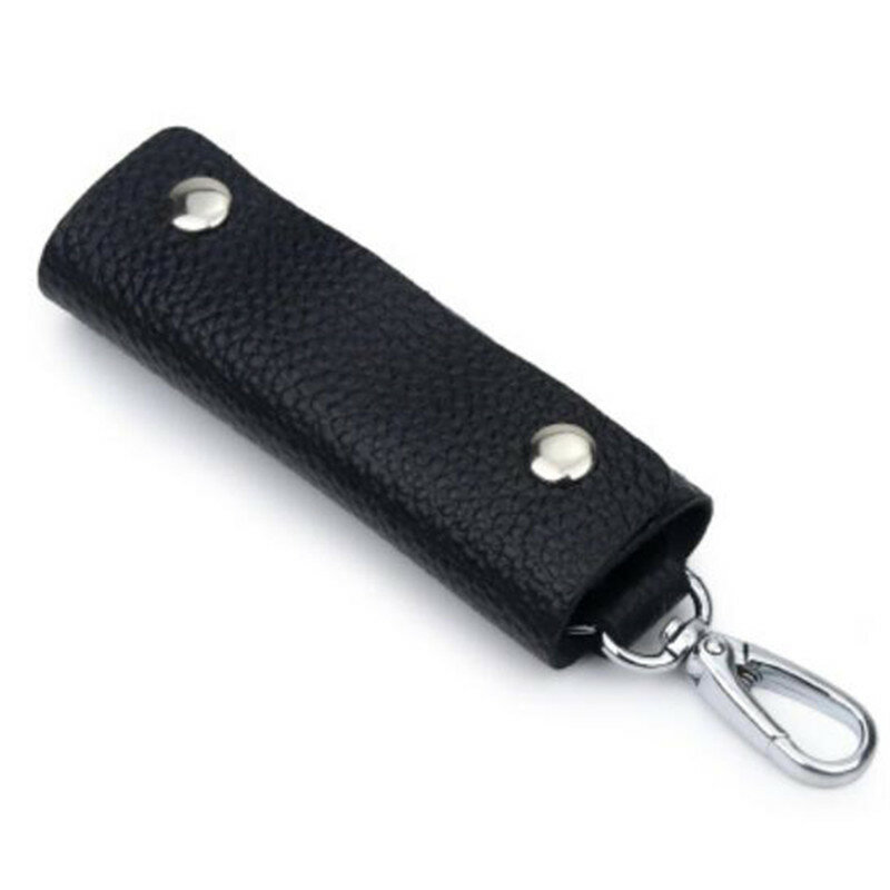 Leather Keychain Men Women Key Holder Organizer Pouch Cow Split Car Wallet Housekeeper Key Case Mini Bag