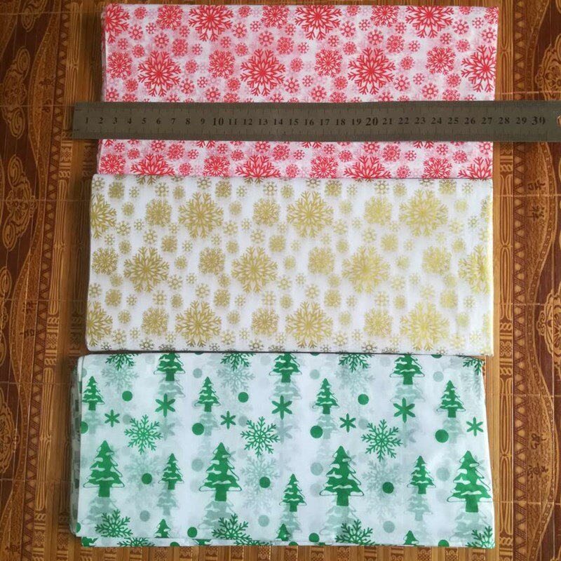 Papel tecido para embrulhar flores, DIY Craft Decoupage, Scrapbooking Material, Decoração de Natal, 50x66 cm, 10 folhas