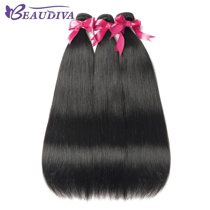 Beaudiva Haar 5/10 Bundels Deals Braziliaanse Steil Haar Bundels 100% Human Hair Remy Haar Bundels Natuurlijke Kleur Haarverlenging