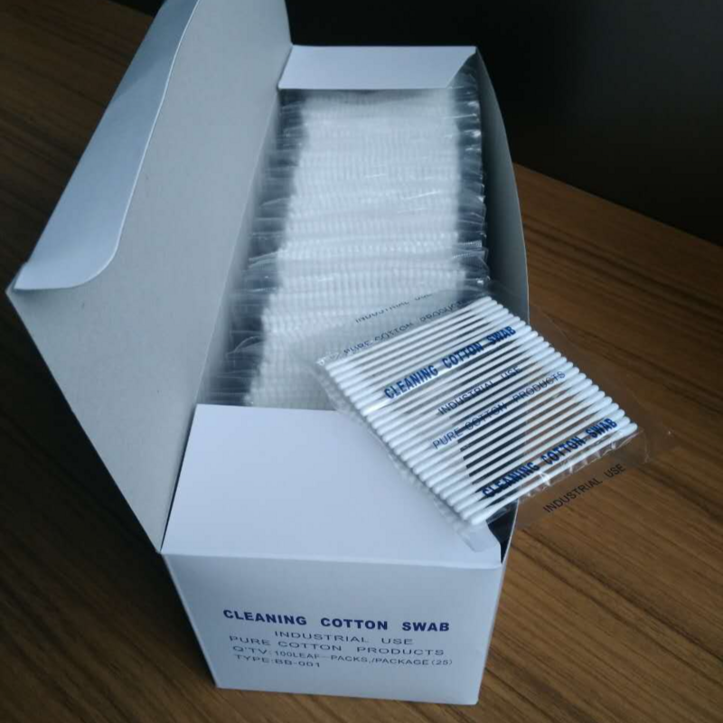 고품질 OEM 국내 정전기 방지 면봉, 정화 면봉, HUBY-340 무진 면봉, 10 봉지 로트