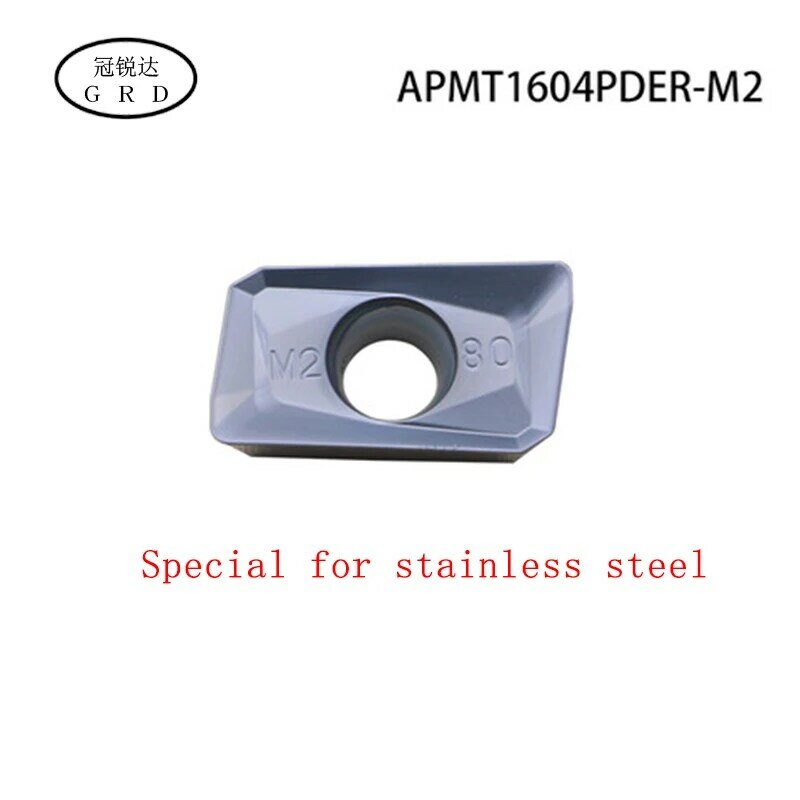 Hoge kwaliteit Auto blade APMT1604PDER FM/H2/M2/XM rvs draaien tool APMT1604 is gebruikt met draaigereedschap hendel draaibank tool