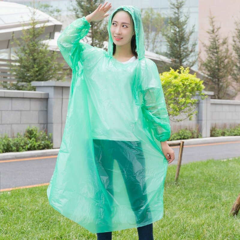 Jednorazowe płaszcze przeciwdeszczowe dla dorosłych kobieta mężczyźni awaryjne wodoodporne płaszcze przeciwdeszczowe wyczyść Camping kurtka przeciwdeszczowa z kapturem Outdoor дождевк