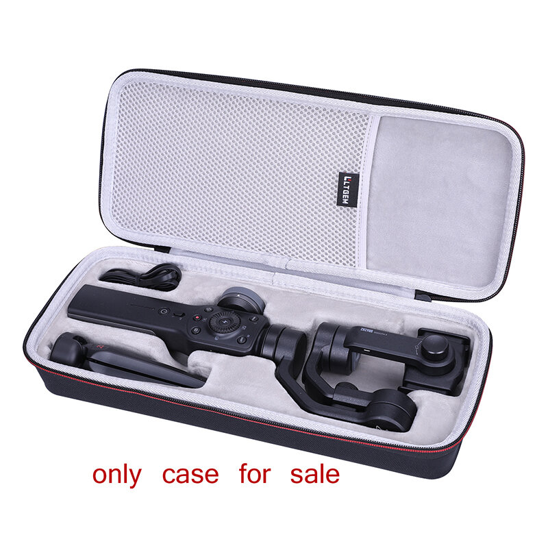 LTGEM Black EVA Hard Case for Zhiyun Smooth 4 3-Axis Handheld Gimbal Stabilizer YouTube Video Vlog Tripod,(Only Case)