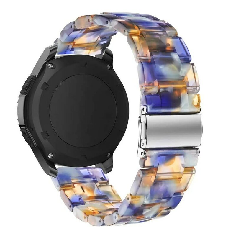 Pulseira de resina de 22mm, pulseira colorida para samsung gear s3, para homens e mulheres, samsung galaxy watch active cinto de pulseira,