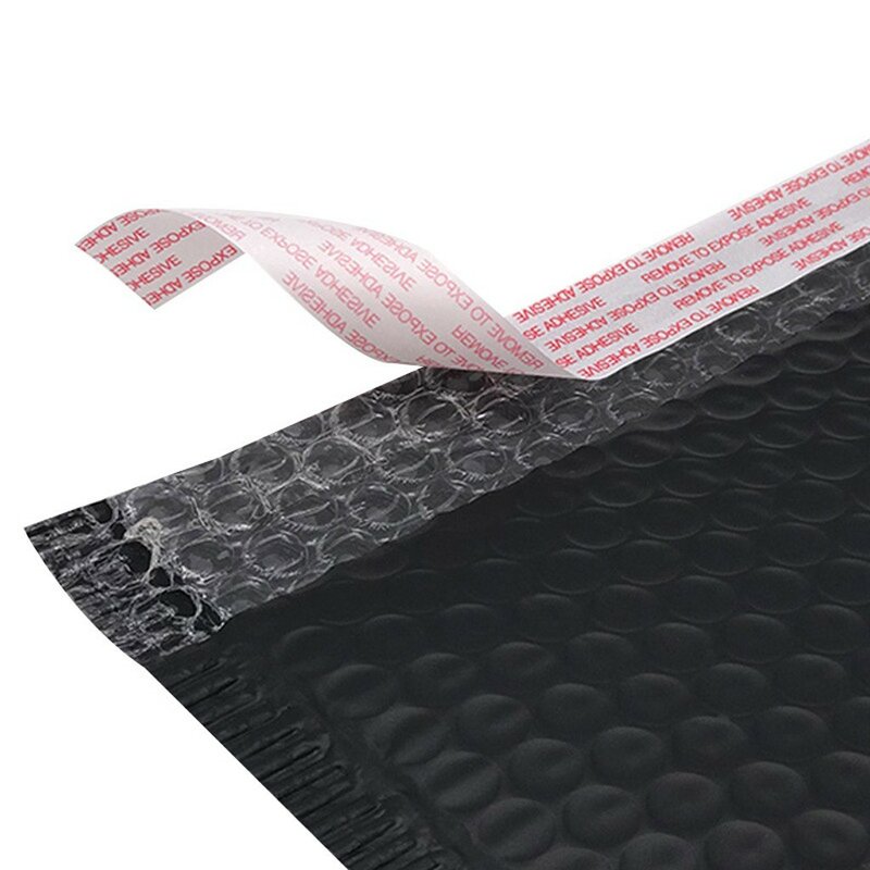 50pcs Packaging Shipping Bubble Mailers Padded Envelopes Lined Poly Mailer Self Seal Black Gift Bag Bubble Mailing Envelope Bag