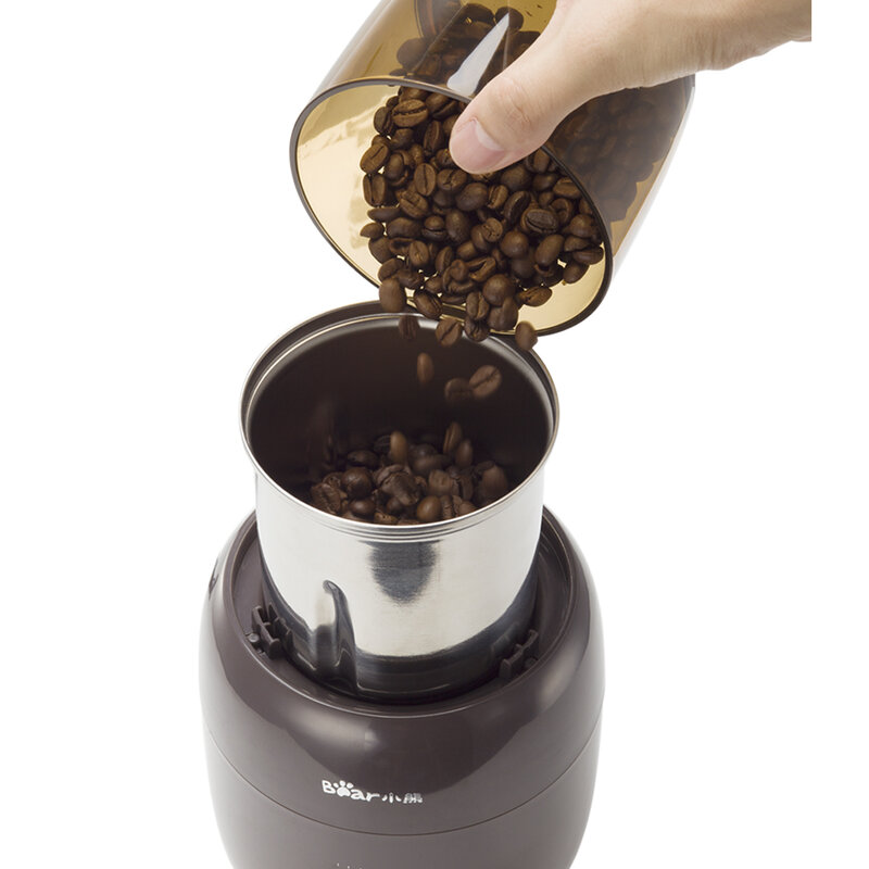 Youpin urso 300w moedor de café elétrico pimenta sal moinho de farinha grãos café rebarba máquina moagem eletrodomésticos