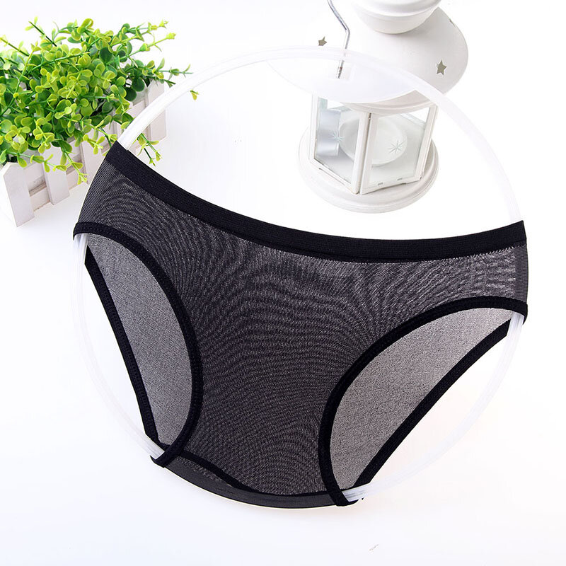 For Men And Women Unisex Underwear Fetish Shorts Sexy Panties Sheer Thong Seamless Briefs Silky Buttock Comfort Band DOYEAH 5236
