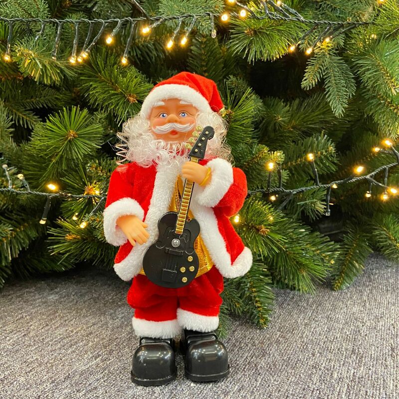 Christmas Tree Decoration Santa Claus Electric Ladder Climbing Toys Elk Music Toy For Children Party Xmas Gift Happy New Year