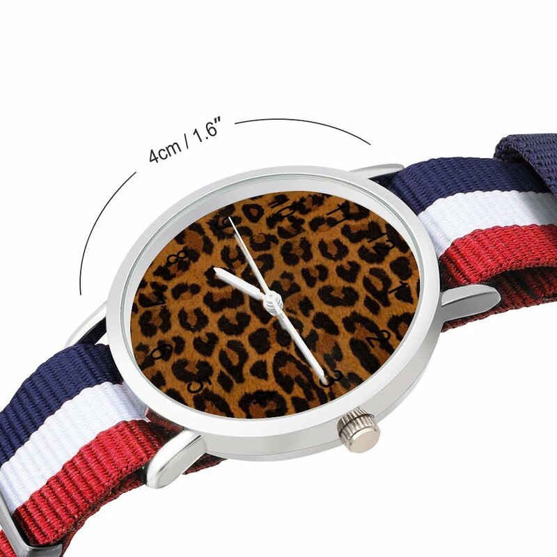 Orologio al quarzo leopardo stampa pelle animale orologio da polso classico foto orologio da polso per adolescenti all'ingrosso a casa