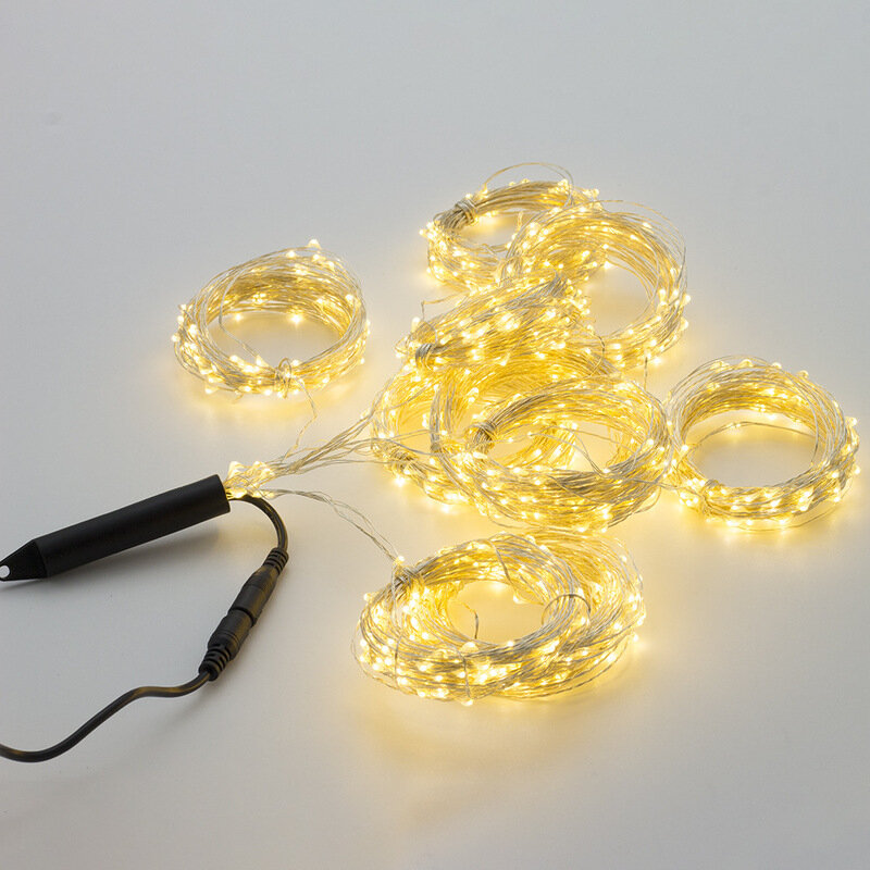 Solar 100 LEDs Reben leuchtet Kupfer Draht Zweig led fee string Cafe Weihnachten Hochzeit Party Dekoration