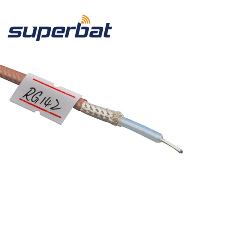 Superbat rf cabo coaxial conector adaptador cabo coaxial m17/60-rg142/10 pés