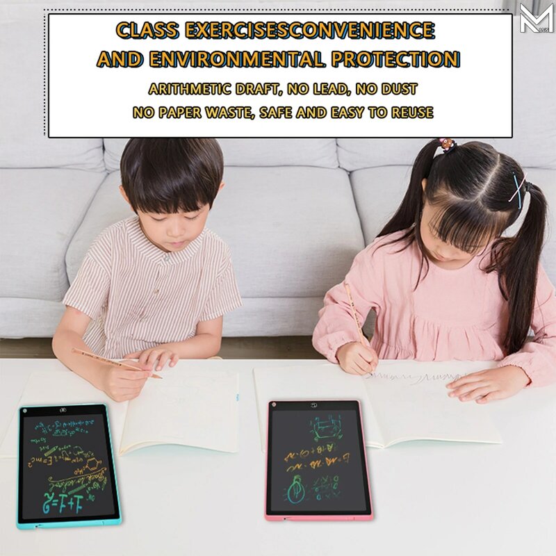 12นิ้ว LCD เขียนแท็บเล็ตแบบพกพาอิเล็กทรอนิกส์การศึกษาเด็ก Drawing Board ของเล่นกราฟิก Graffiti Sketchpad Handwriting Pad