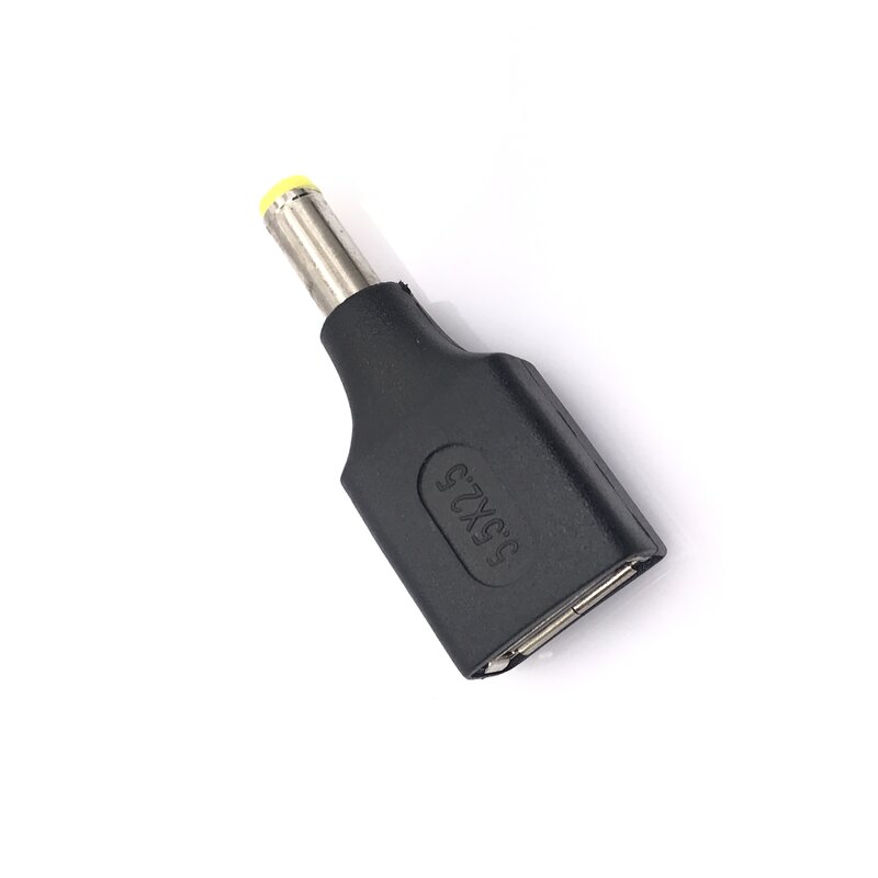 Adaptateur de connecteur jack femelle vers USB 5.5 mâle, 1 pièce, 2.1x2.0mm, courant continu mâle vers femelle