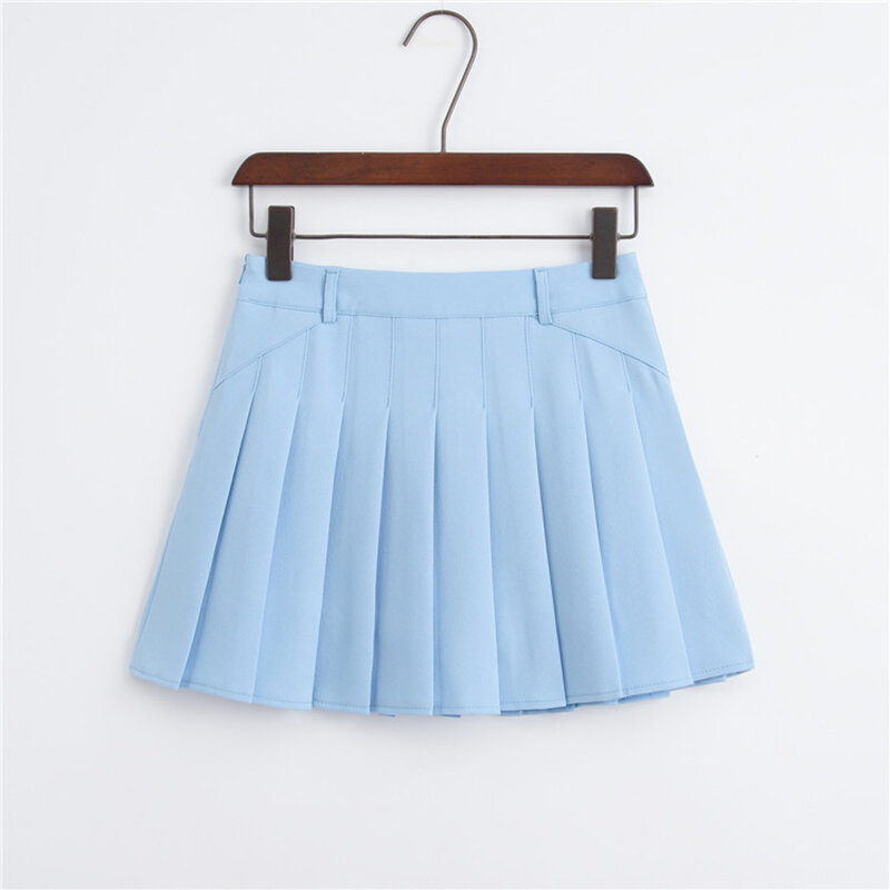 Faldas de Golf de estilo Preppy para Mujer, Falda plisada de cintura alta, minifalda de tenis, 6 colores, novedad de verano