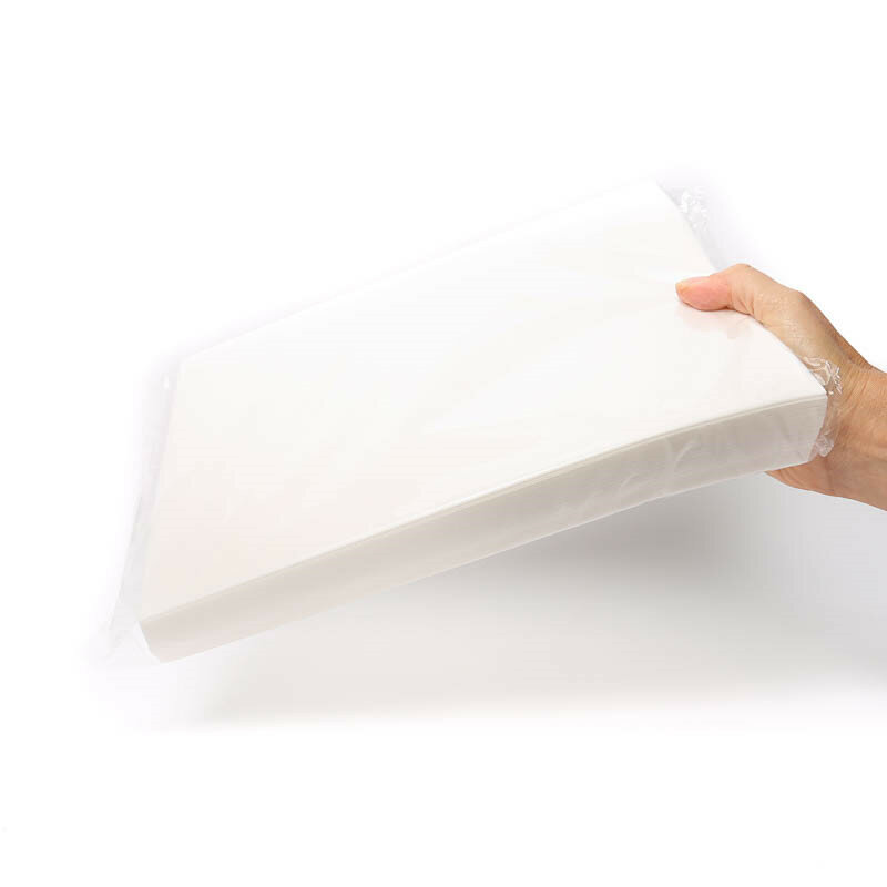 Papel de oblea comestible A4 blanco, 0,3/0,65mm de grosor, hojas rectangulares de arroz, suministros para hornear, herramientas para decoraciones de pasteles