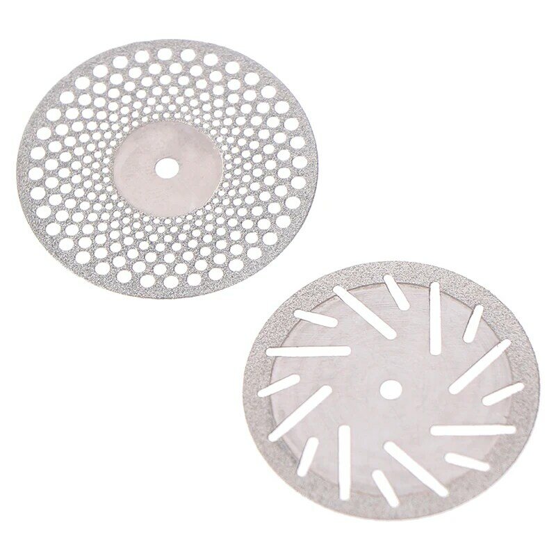 5pc/set Dental Thin Ultra-thin Double Sided Sand Diamond Cutting Disc With Mandrel For Separating Polish Ceramic Teeth Whitening