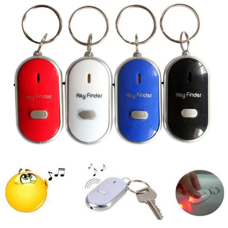 LED Smart Key Finder Kontrol Suara Alarm Anti Verloren: Jenis Tas Huisdier Locator Vinden Toetsen Sleutelhanger Tracker