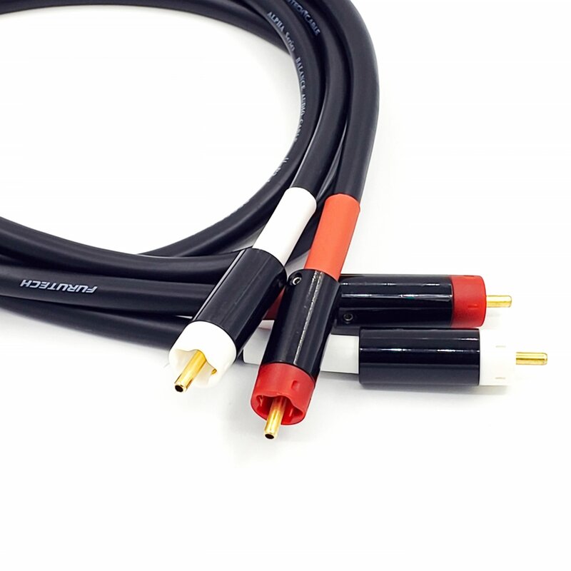 Hifi FURUTECH ц-P2.1 PCOCC + star line Pure Copper Gold RCA plugs interconnector cable
