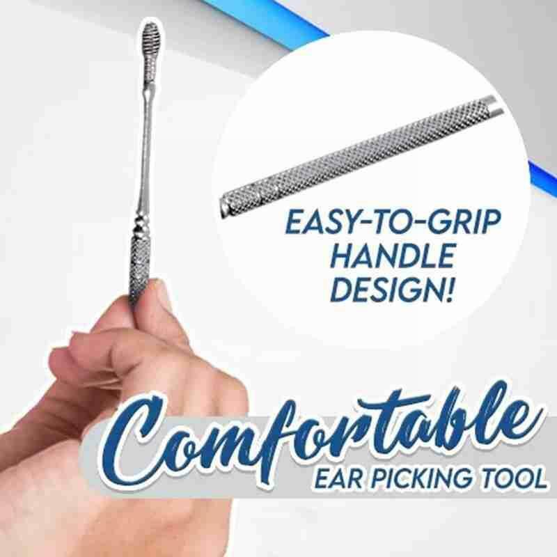 Steel Ear Wax Removal Tool Limpiador Cleaner De Ear Oidos Digging Sticks Nettoyage Oreille Ear Earpick Cle C7D8