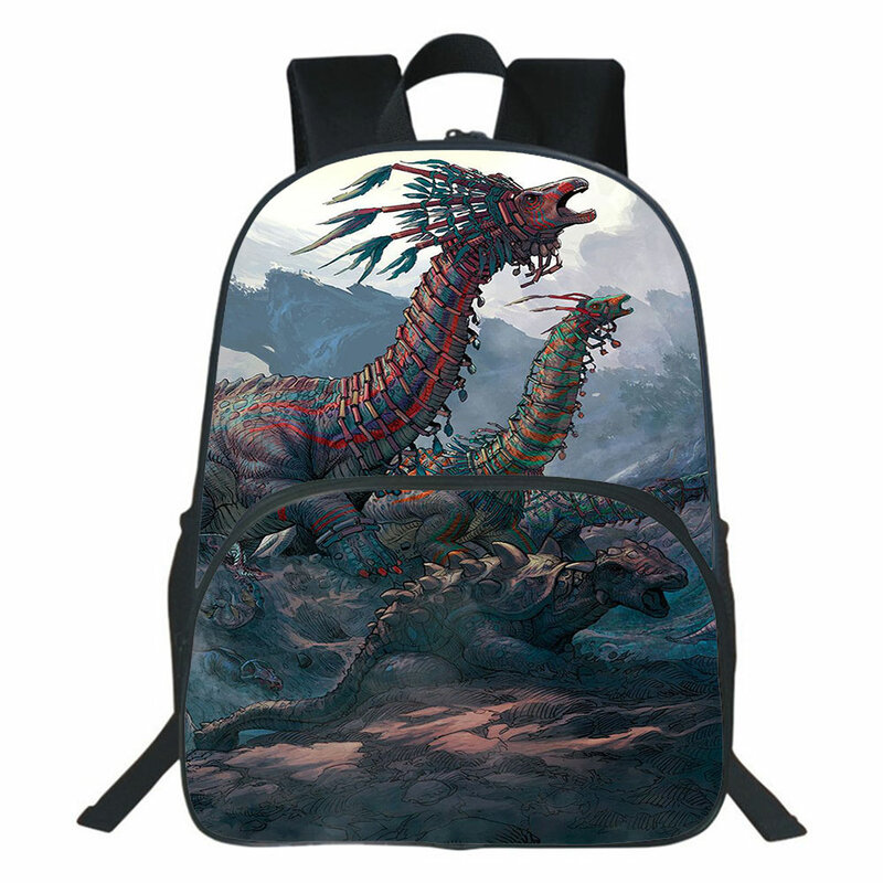 Sac à dos d'école de dinosaure, sac d'école de maternelle 3D Cartoon, sac de rangement, sacs de voyage pour enfants Mochila