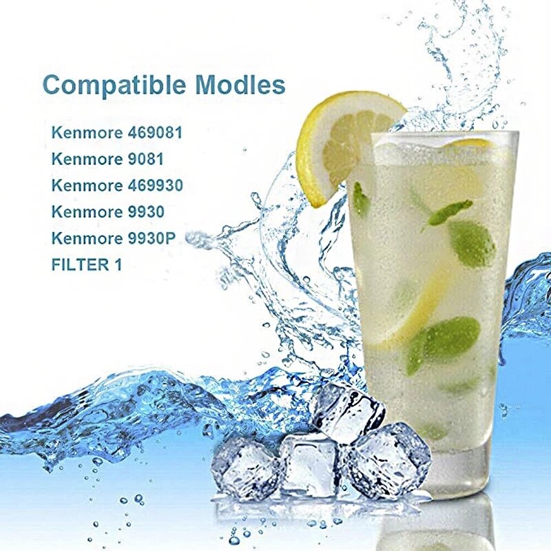 정품 Kenmore Elite 9081 냉장고 워터 filter-W10295370A EDR1RXD1 2 팩 교체