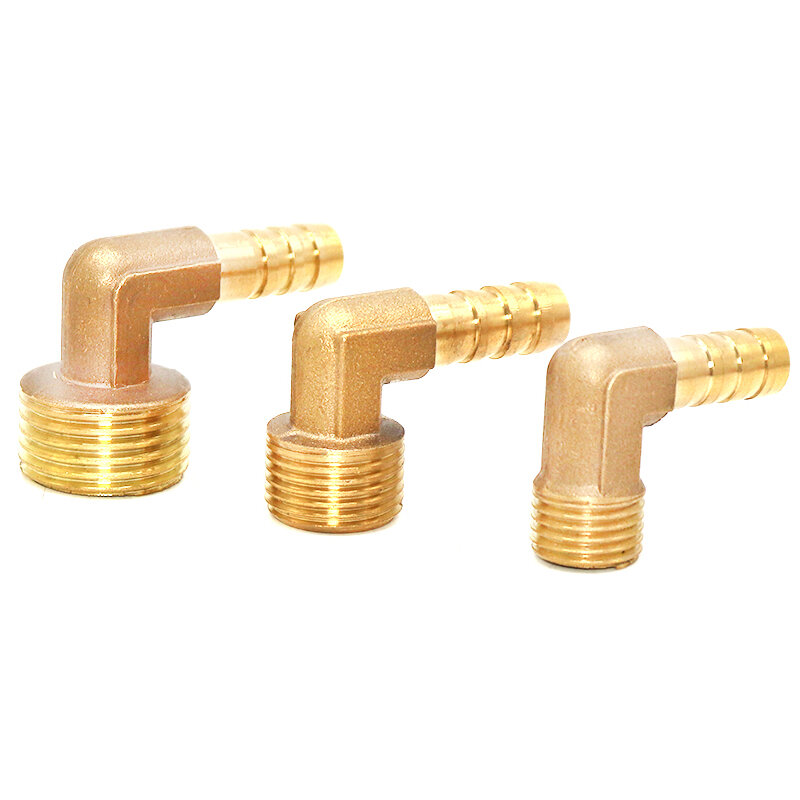 Latão Pagoda Connector for Water Pipe Fittings, Mangueira Tail Thread, Mangueira Barb, PT, 6mm, 8mm, 10mm, 12mm, 14mm, 1/8 in, 1/4 in, 3/8 dentro, 1/2 dentro