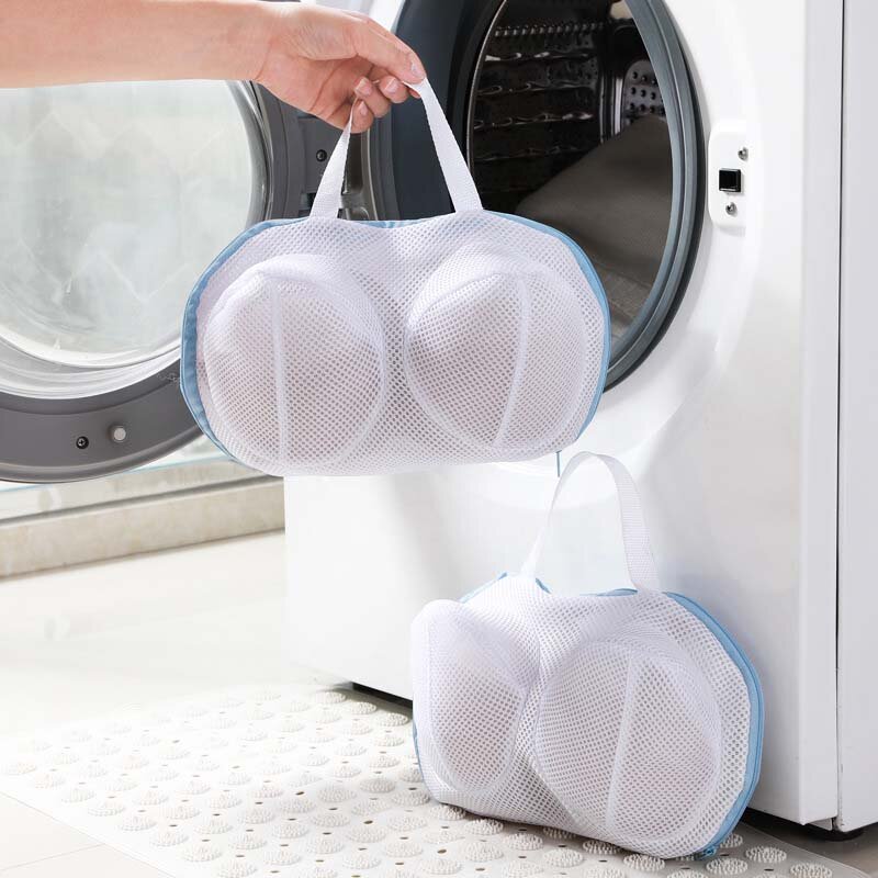 1 Uds. A estrenar, bolsa de lavado Popular, bolsa de malla con cremallera, bolsas protectoras para lavar lencería y sujetador, lavadora