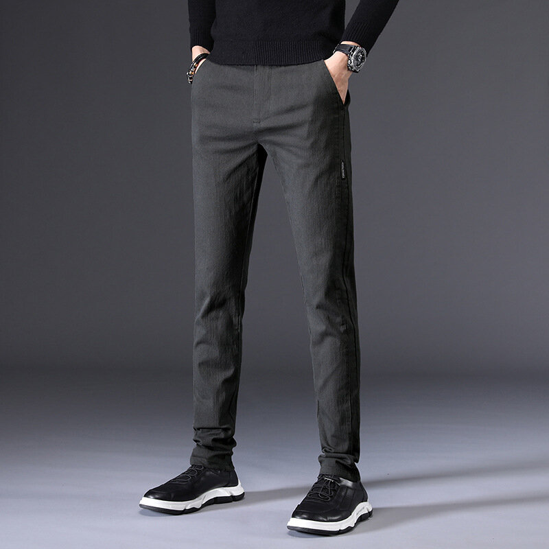 Pantalon Long en coton pour hommes, survêtement de haute qualité, décontracté, à la mode, nouvelle collection 2021